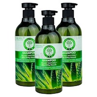 PACK 3 SHAMPOO ALOE VERA 550ML WOKALI